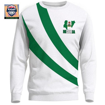 Nigeria Special Flag Sweater Knitted Long-Sleeved Sweater A7 ? Usalast
