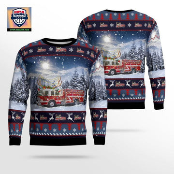 Niles Ohio Niles Fire Department Christmas Sweater 3D ? Usalast