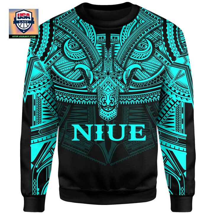 Niue Blue Sweater Polynesian A15 ? Usalast