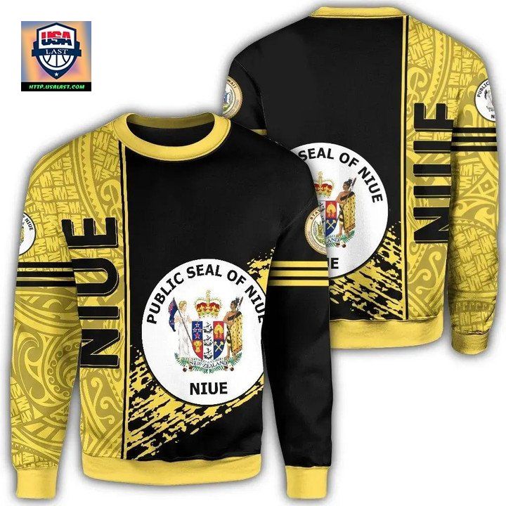 Niue Coat Of Arms Sweater Quarter Style J1C ? Usalast
