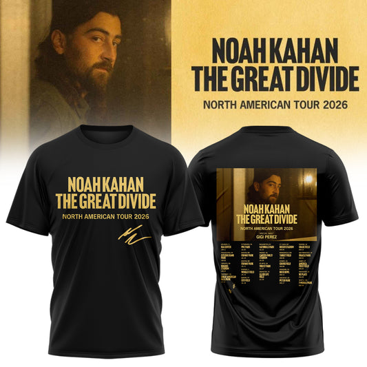 Noah Kahan The Great Divide Tour signed Tshirt | RM22 Moonbestprint