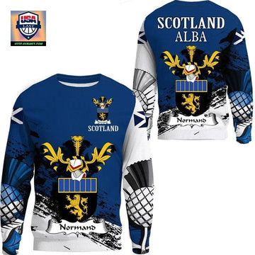 Normand Scottish Family Crest Scotland Special Sweater A7 ? Usalast