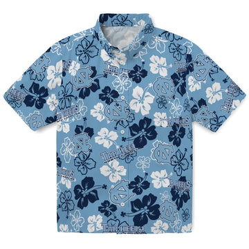 North Carolina Tar Heels Hibiscus Bloom Hawaiian Shirt – Moonbestprint