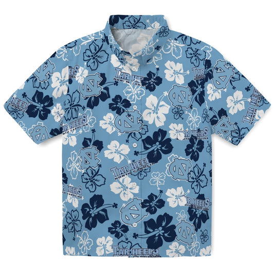 North Carolina Tar Heels Hibiscus Bloom Hawaiian Shirt – Moonbestprint