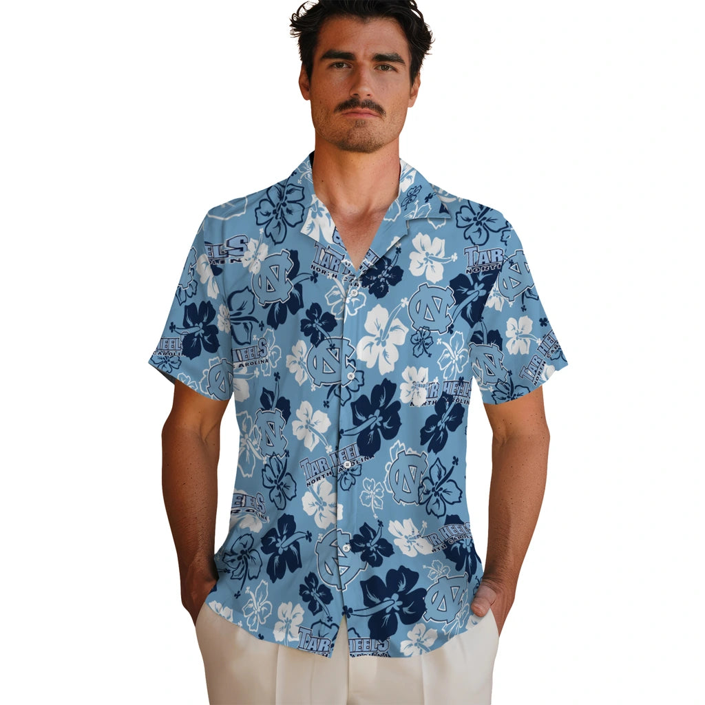 North Carolina Tar Heels Hibiscus Bloom Hawaiian Shirt – Moonbestprint