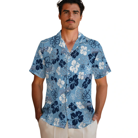 North Carolina Tar Heels Hibiscus Bloom Hawaiian Shirt – Moonbestprint
