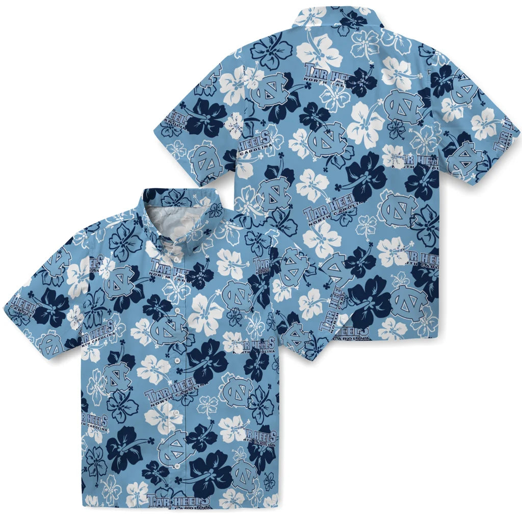 North Carolina Tar Heels Hibiscus Bloom Hawaiian Shirt – Moonbestprint
