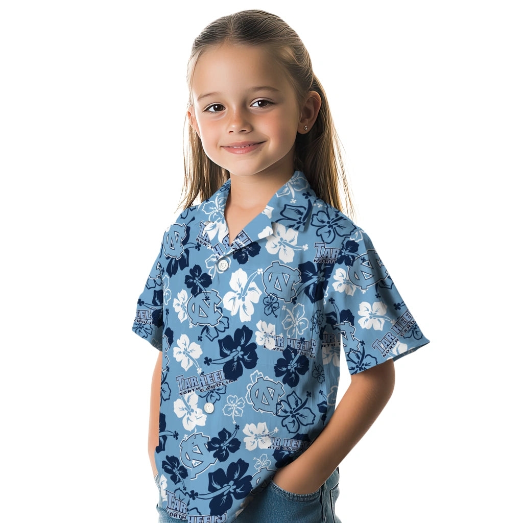 North Carolina Tar Heels Hibiscus Bloom Hawaiian Shirt – Moonbestprint
