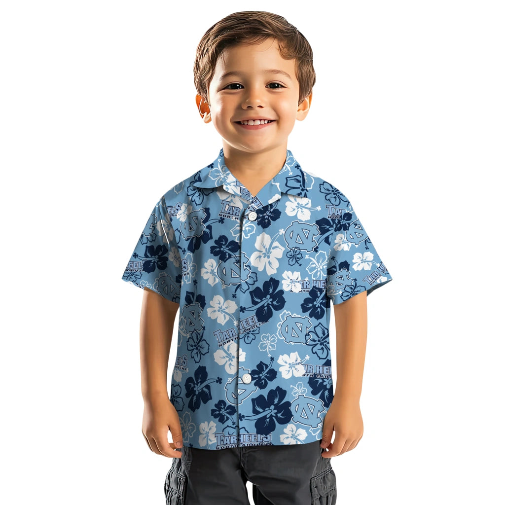 North Carolina Tar Heels Hibiscus Bloom Hawaiian Shirt – Moonbestprint