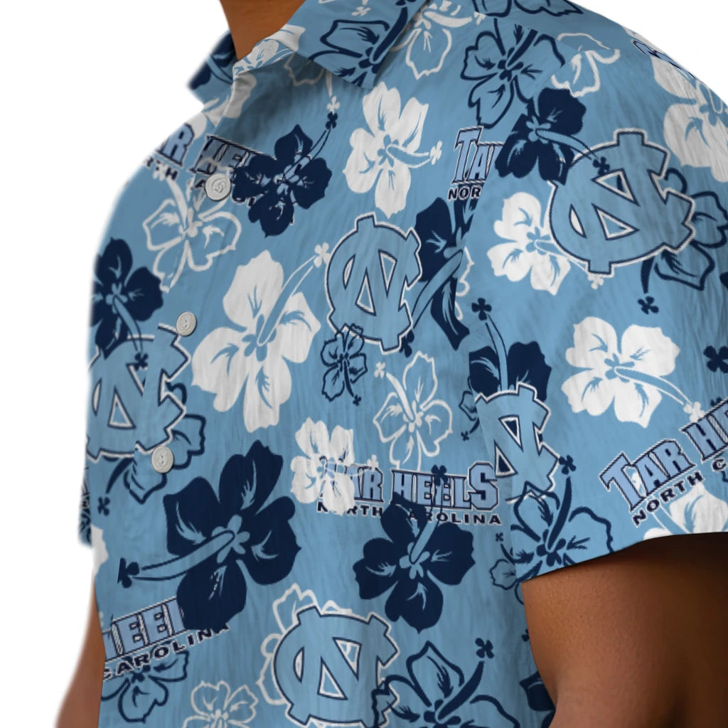North Carolina Tar Heels Hibiscus Bloom Hawaiian Shirt – Moonbestprint