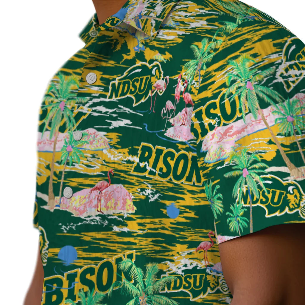 North Dakota State Bison Flamingo Retreat 2026 Hawaiian Shirt – Moonbestprint