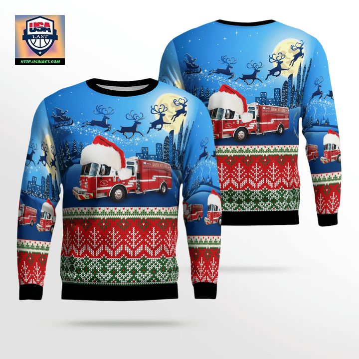 North Phoenix Arizona Daisy Mountain Fire Medical Christmas Sweater 3D ? MO81 ? Usalast