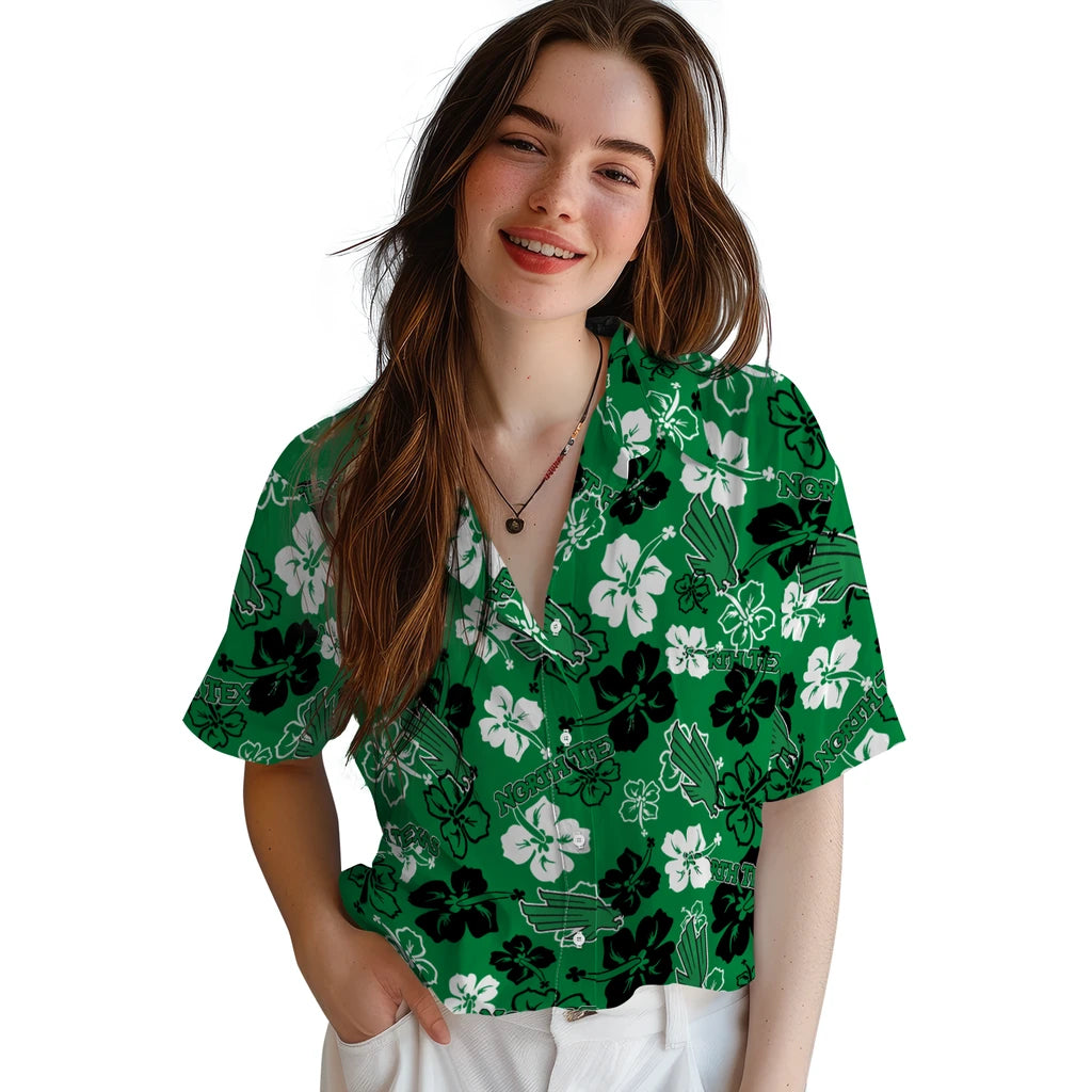 North Texas Mean Hibiscus Bloom Hawaiian Shirt – Moonbestprint