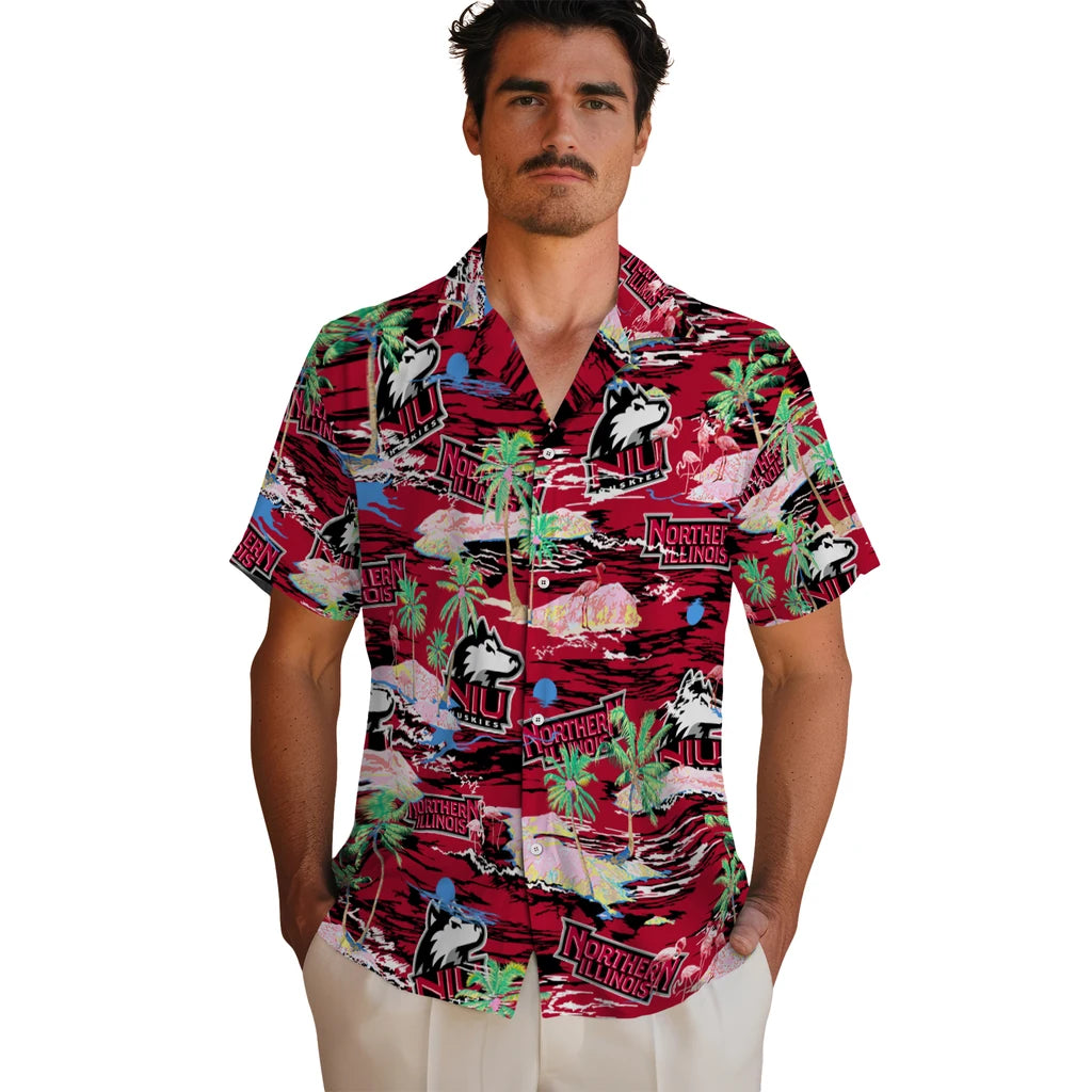 Northern Illinois Huskies Flamingo Retreat 2026 Hawaiian Shirt – Moonbestprint