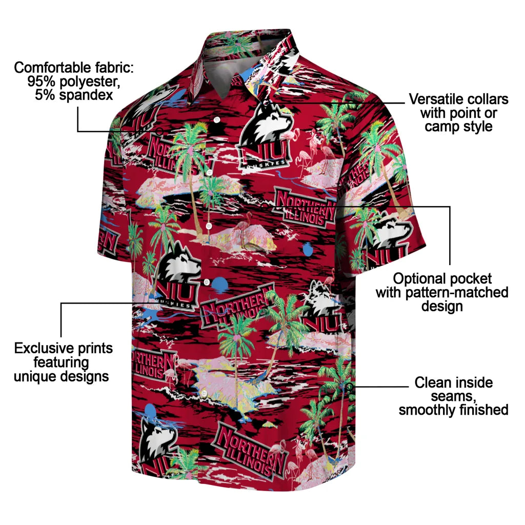 Northern Illinois Huskies Flamingo Retreat 2026 Hawaiian Shirt – Moonbestprint