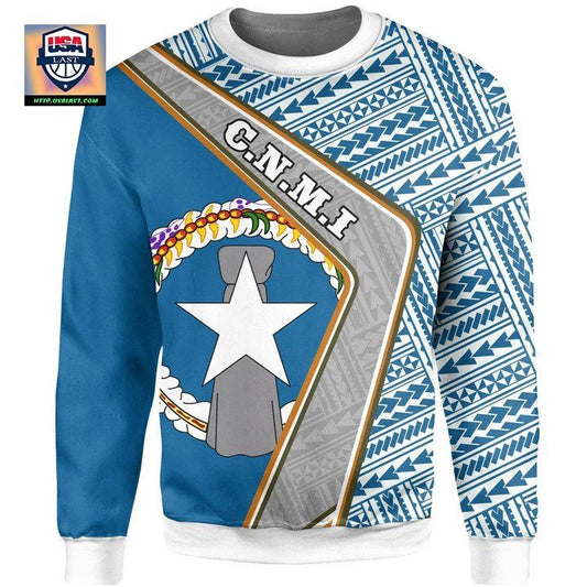 Northern Mariana Islands Sweater ? Polynesian Cost Of Arms A224 ? Usalast