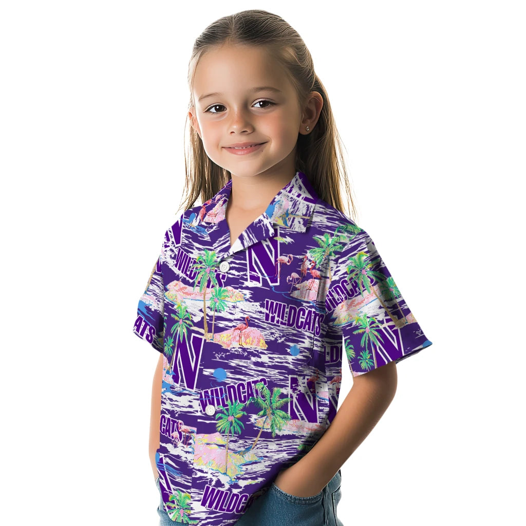 Northwestern Wildcats Flamingo Retreat 2026 Hawaiian Shirt – Moonbestprint