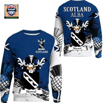 Norvel Scottish Family Crest Scotland Special Sweater A7 ? Usalast