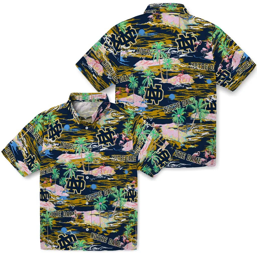 Notre Dame Fighting Irish Flamingo Retreat 2026 Hawaiian Shirt – Moonbestprint