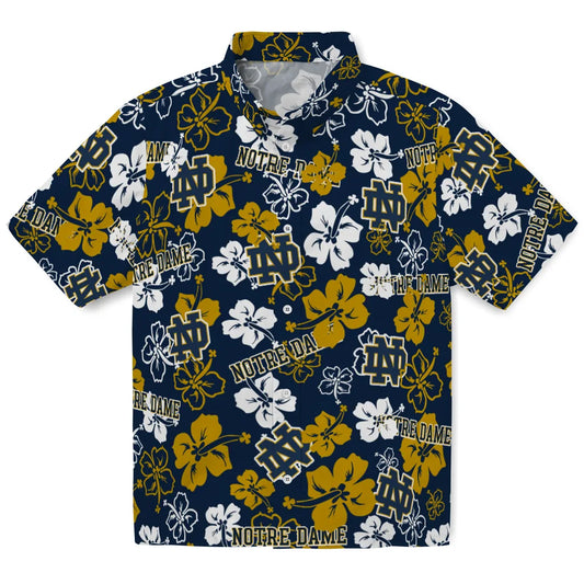 Notre Dame Fighting Irish Hibiscus Bloom Hawaiian Shirt – Moonbestprint