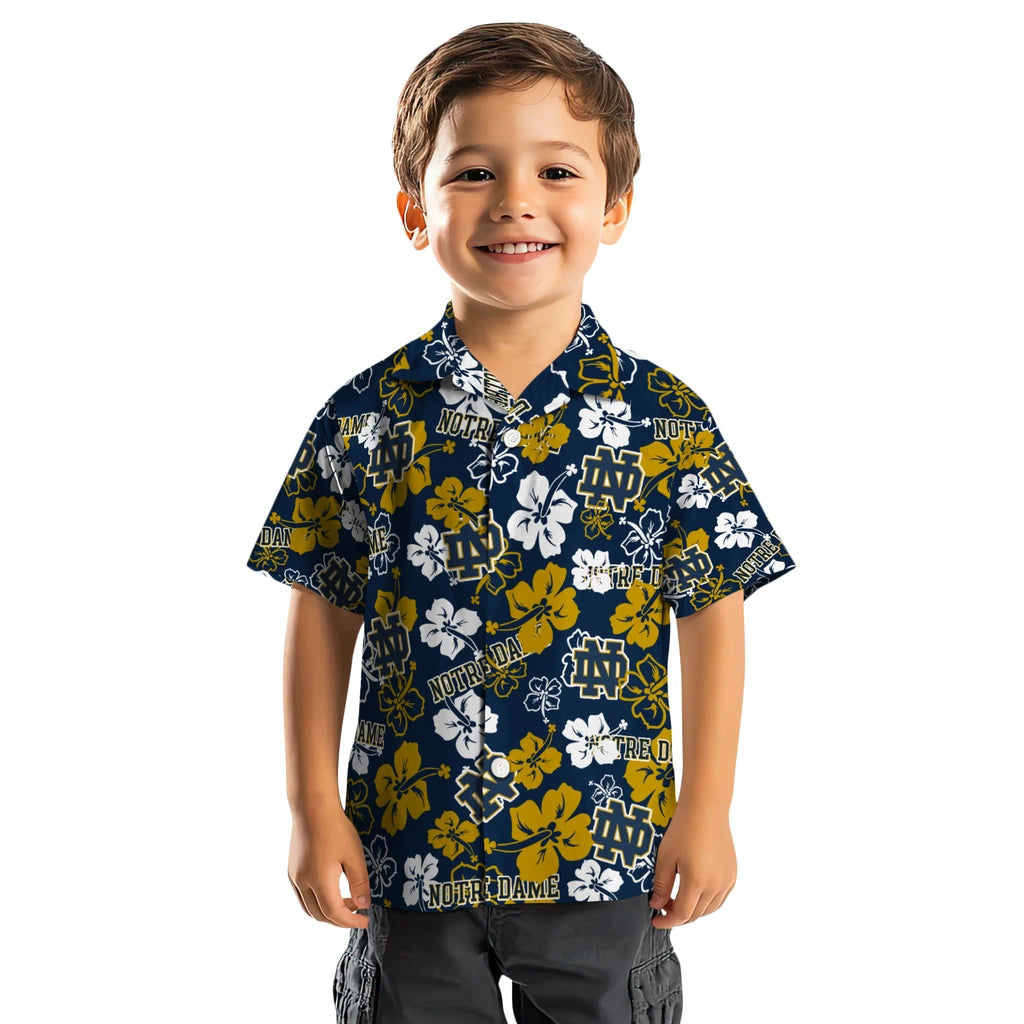 Notre Dame Fighting Irish Hibiscus Bloom Hawaiian Shirt – Moonbestprint