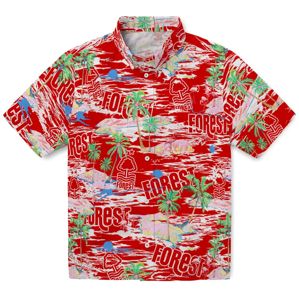 Nottingham Forest Flamingo Retreat 2026 Hawaiian Shirt – Moonbestprint