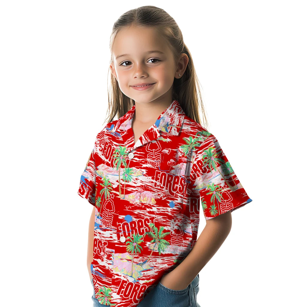 Nottingham Forest Flamingo Retreat 2026 Hawaiian Shirt – Moonbestprint