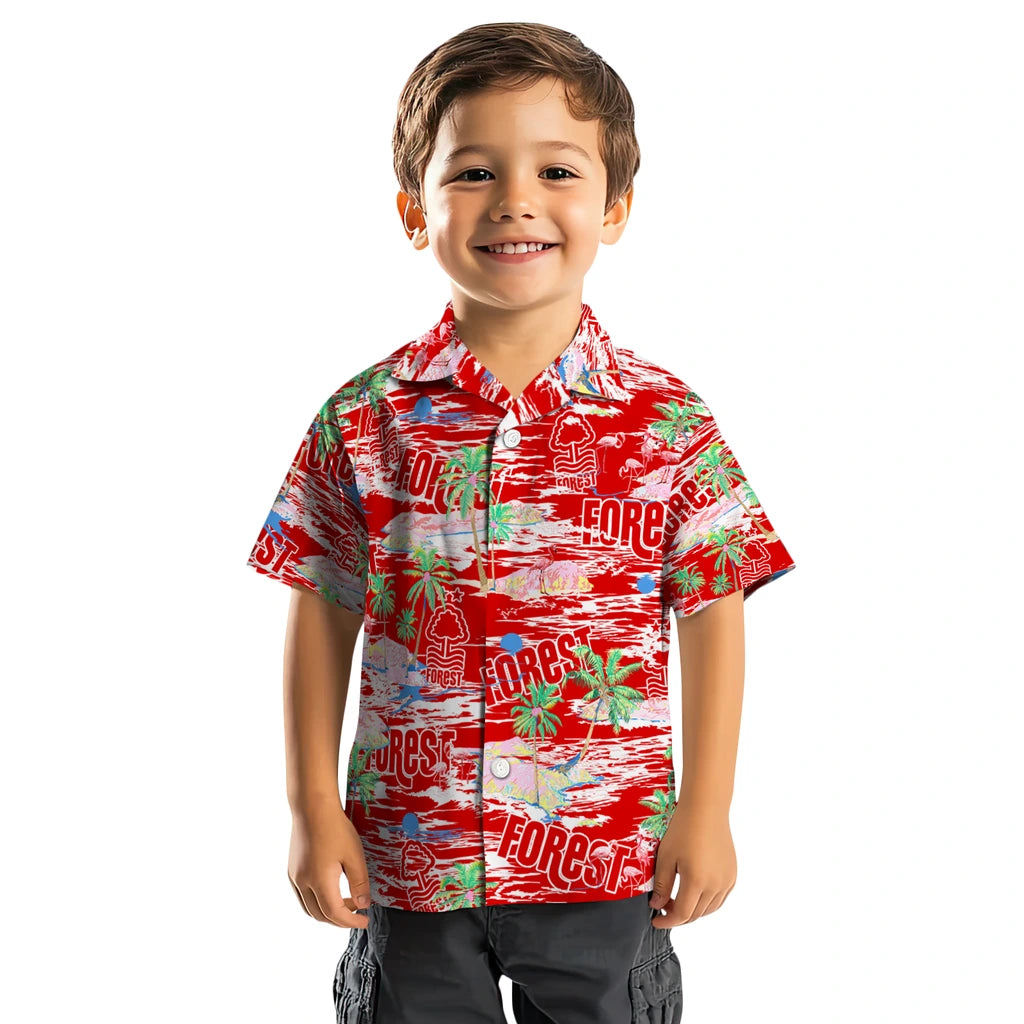 Nottingham Forest Flamingo Retreat 2026 Hawaiian Shirt – Moonbestprint