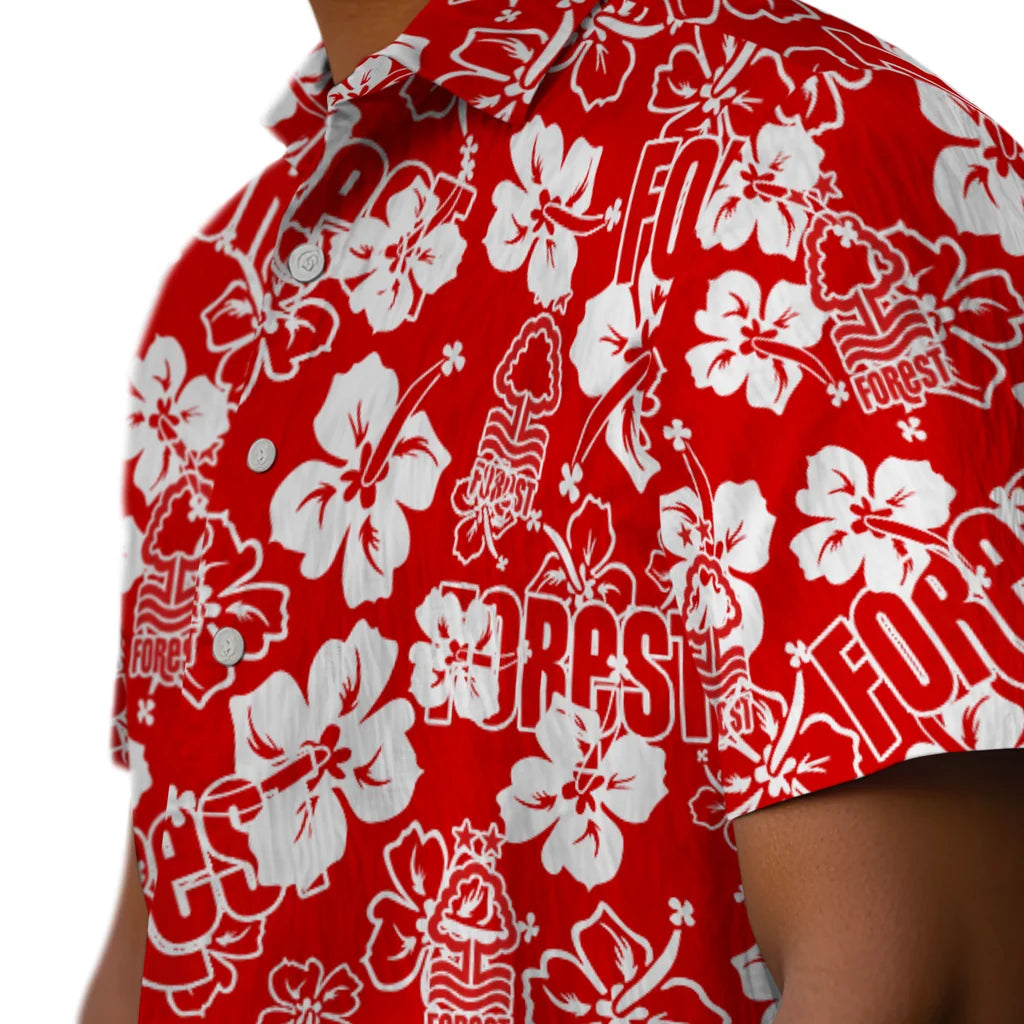 Nottingham Forest Hibiscus Bloom Hawaiian Shirt – Moonbestprint
