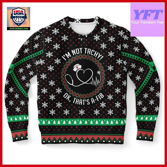 Nurse Dont Be Tachy Cardiac Funny Physician Assistant 3d Ugly Christmas Sweater ? Usalast