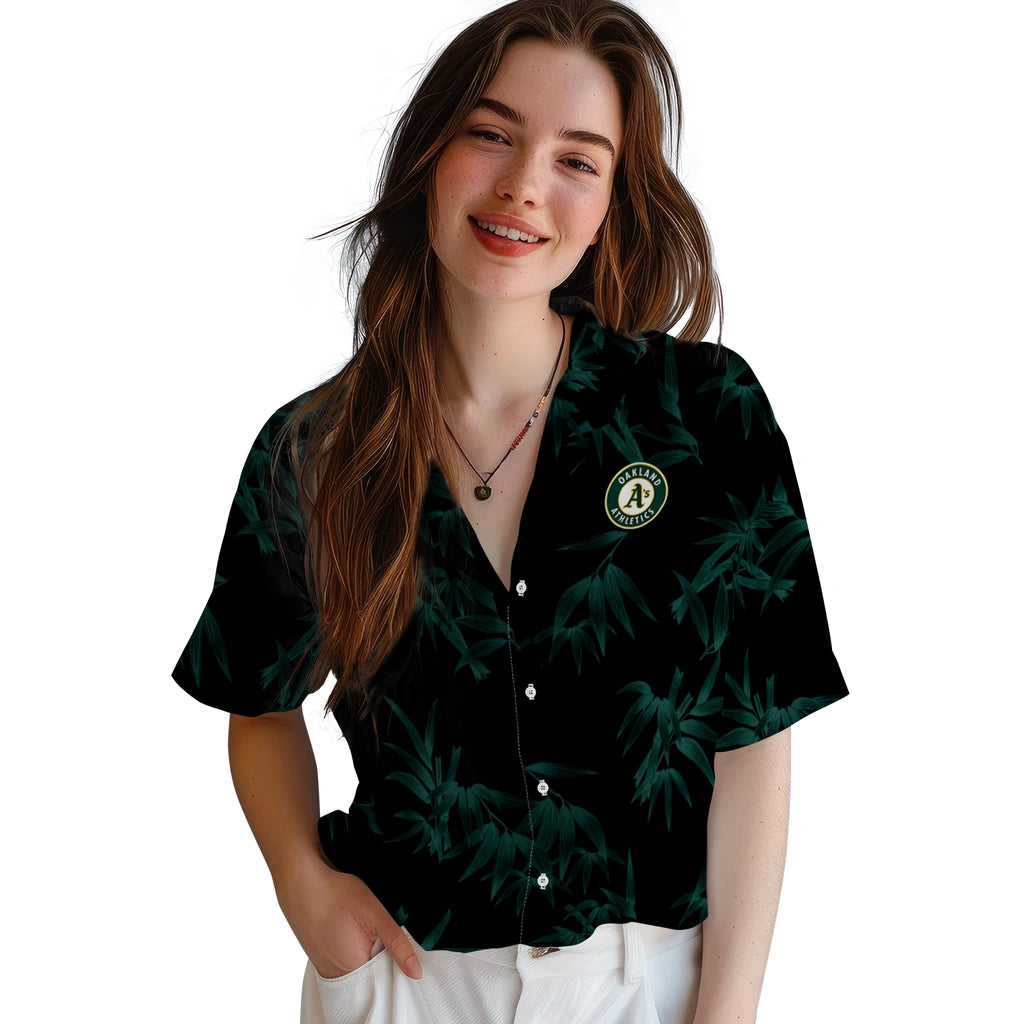 Oakland Athletics Hawaiian Shirt - Bamboo Branches | Moonbestprint