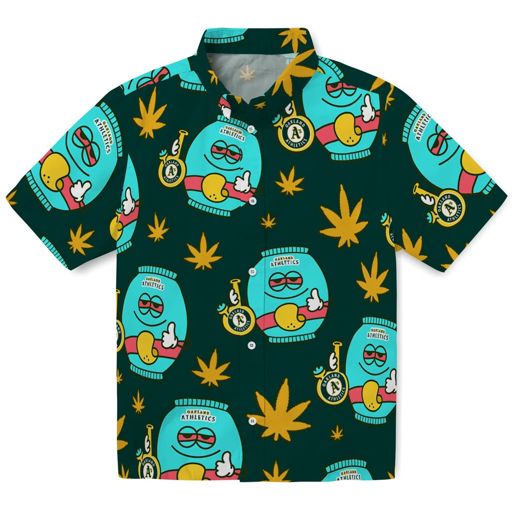 Oakland Athletics Hawaiian Shirt - Chill Vibe | Moonbestprint