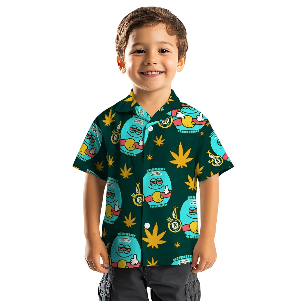Oakland Athletics Hawaiian Shirt - Chill Vibe | Moonbestprint