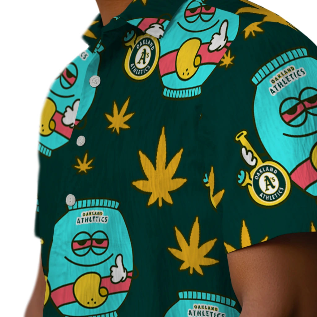 Oakland Athletics Hawaiian Shirt - Chill Vibe | Moonbestprint