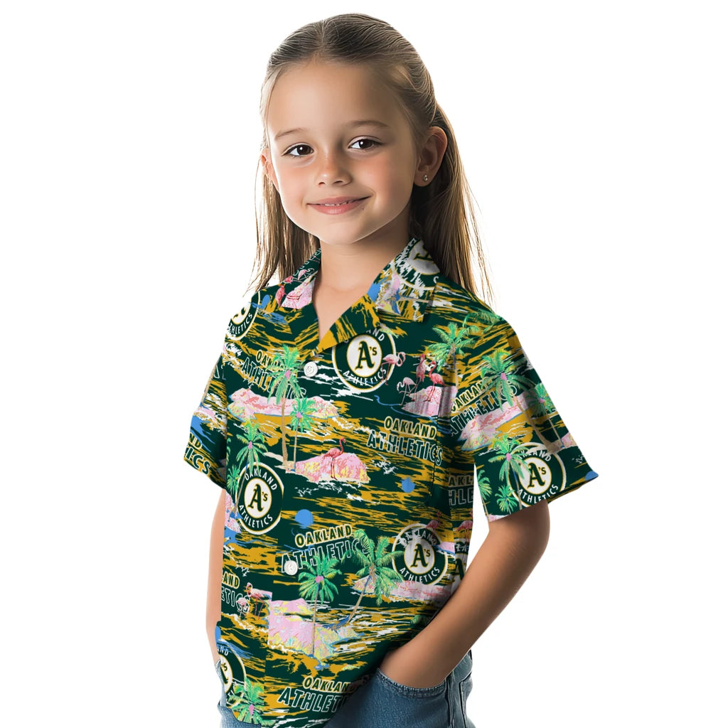 Oakland Athletics Flamingo Retreat 2026 Hawaiian Shirt – Moonbestprint