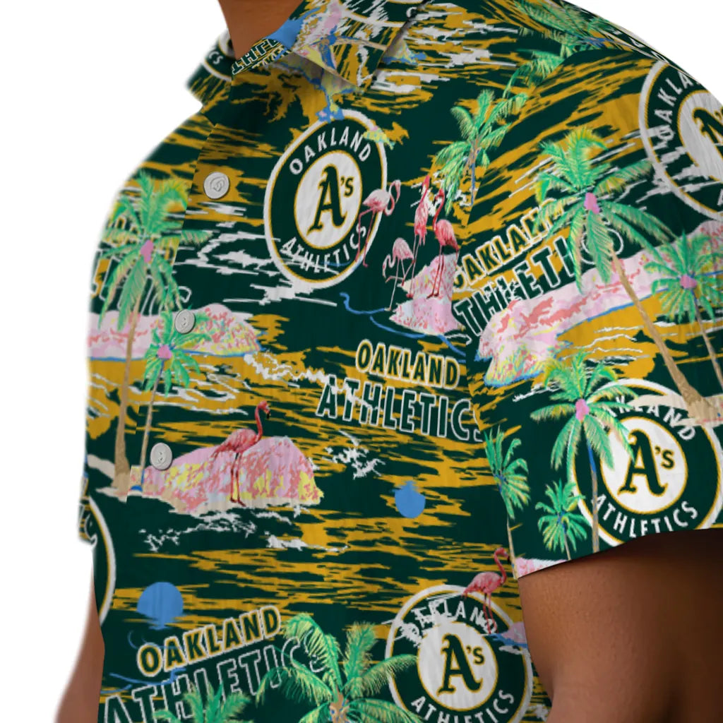 Oakland Athletics Flamingo Retreat 2026 Hawaiian Shirt – Moonbestprint