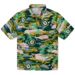 Oakland Athletics Hawaiian Shirt - Hawaii Island | Moonbestprint