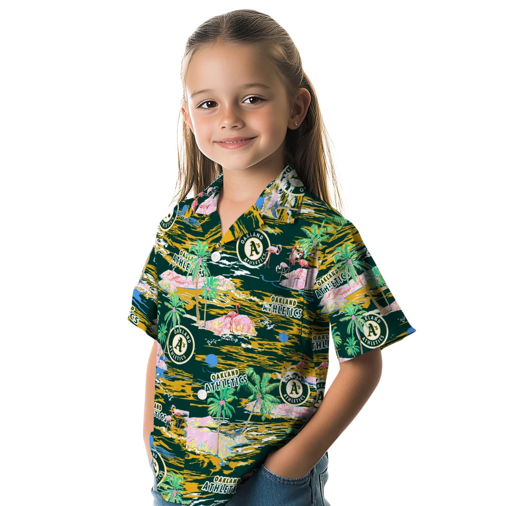 Oakland Athletics Hawaiian Shirt - Hawaii Island | Moonbestprint
