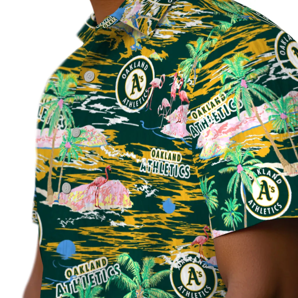 Oakland Athletics Hawaiian Shirt - Hawaii Island | Moonbestprint