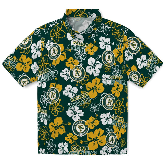 Oakland Athletics Hibiscus Bloom Hawaiian Shirt – Moonbestprint