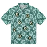 Oakland Athletics Hawaiian Shirt - Hibiscus Cluster | Moonbestprint