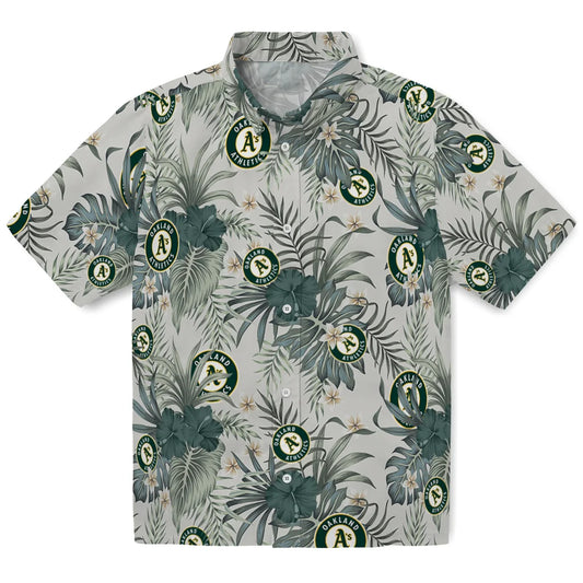 Oakland Athletics Hawaiian Shirt - Hibiscus Designs | Moonbestprint