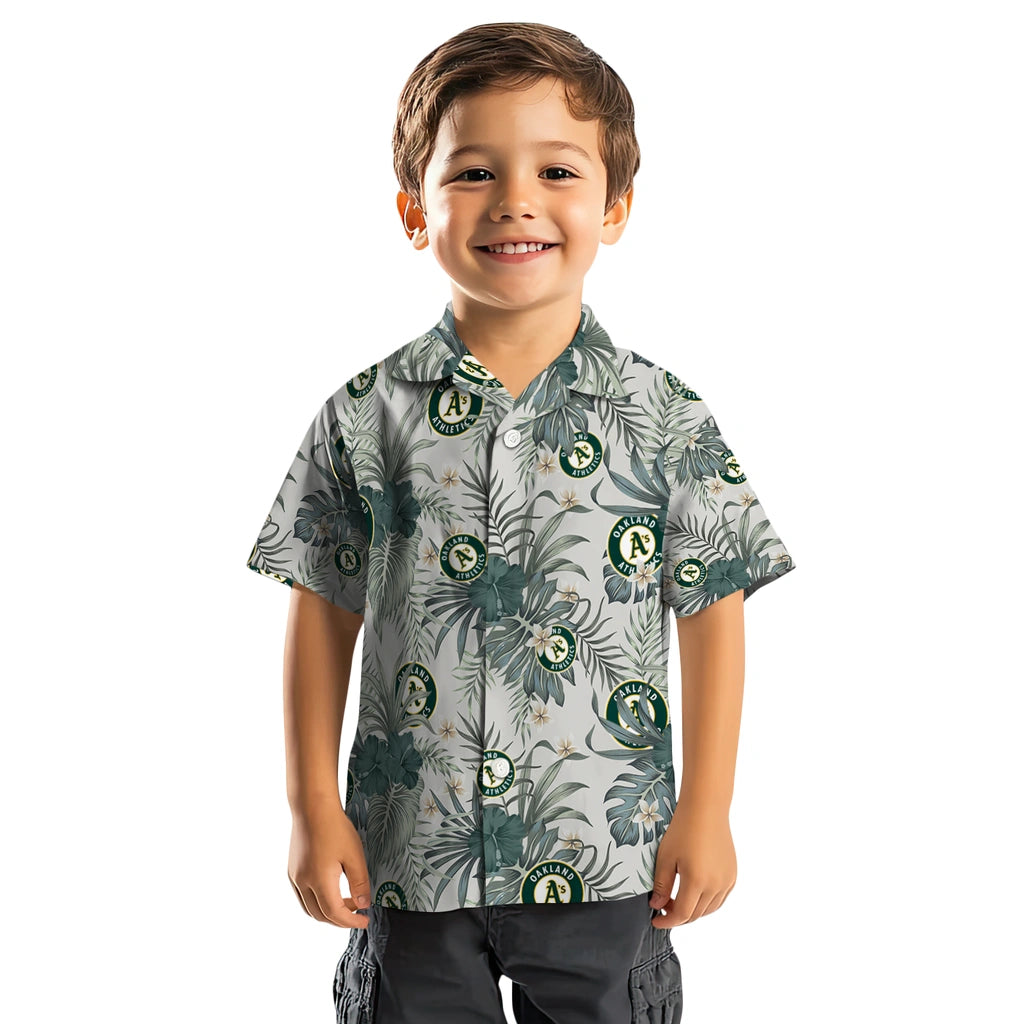 Oakland Athletics Hawaiian Shirt - Hibiscus Designs | Moonbestprint