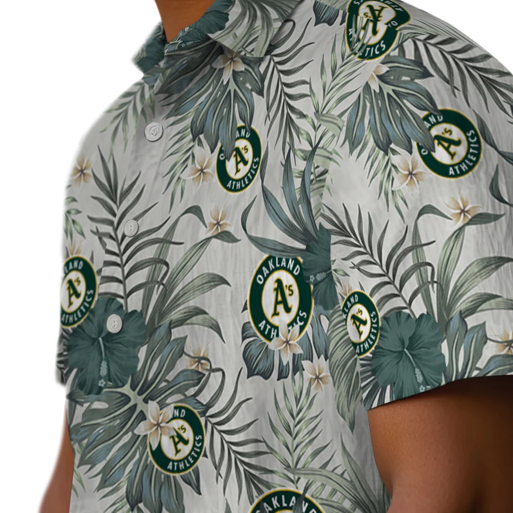 Oakland Athletics Hawaiian Shirt - Hibiscus Designs | Moonbestprint
