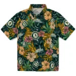 Oakland Athletics Hawaiian Shirt - Hibiscus Tiki Jungle | Moonbestprint