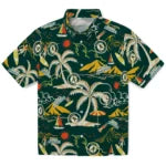 Oakland Athletics Hawaiian Shirt - Palm Tree Island | Moonbestprint