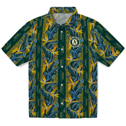 Oakland Athletics Hawaiian Shirt - Paradise Vines | Moonbestprint