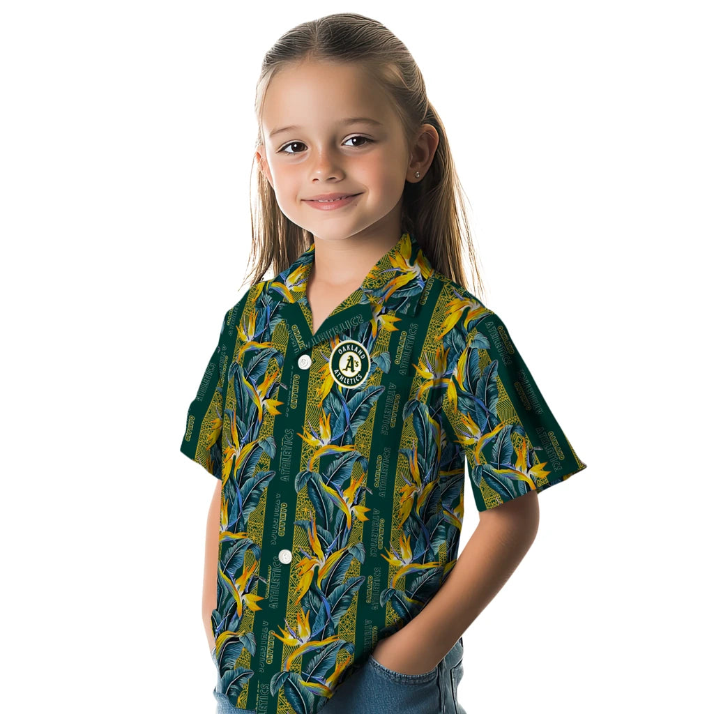 Oakland Athletics Hawaiian Shirt - Paradise Vines | Moonbestprint