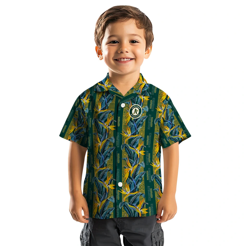 Oakland Athletics Hawaiian Shirt - Paradise Vines | Moonbestprint
