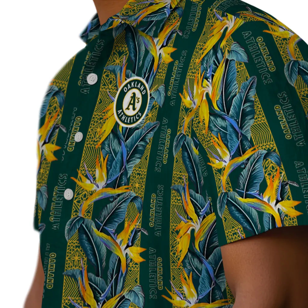 Oakland Athletics Hawaiian Shirt - Paradise Vines | Moonbestprint